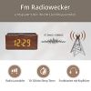  ANJANK Radiowecker aus Holz